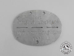 A Wehrmacht Root Kompany Panzer Grenadier Reserve Battalion Id Disc