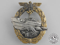 A Kriegsmarine E-Boat Badge By Richard Souval; 2Nd Type By Robert Souval
