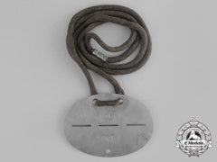 An Unknown Second War German Numbered Identification Tag