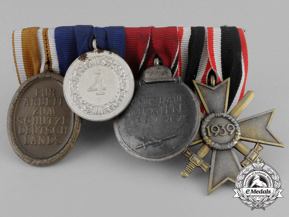 a_parade_mounted_second_war_german_medal_bar_of_four_medals,_awards,_and_decorations_aa_9641