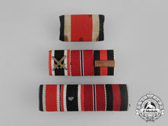 A Grouping Of Three Second War German Medal Ribbon Bars