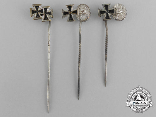 a_grouping_of_three_second_war_german_iron_cross1939_stick_pins_aa_9686