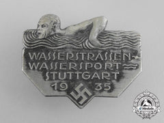 Germany. A Stuttgart Day Of Water Sport Badge By Fritz Zimmermann, C.1935