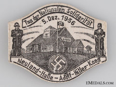 Adolf Hitler-Koos National Day Of Solidarity, Neuland Hall Tinnie, December 5, 1936