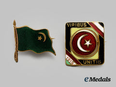 Turkey, Ottoman Empire. Two First War Lapel Badges