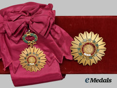 Peru, Republic. An Order Of The Sun Of Peru, I Class Grand Cross With Case