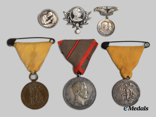 austria,_empire,_republic._three_medals_and_three_badges_ai1_1406_1