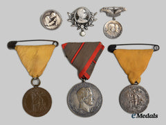 Austria, Empire, Republic. Three Medals And Three Badges
