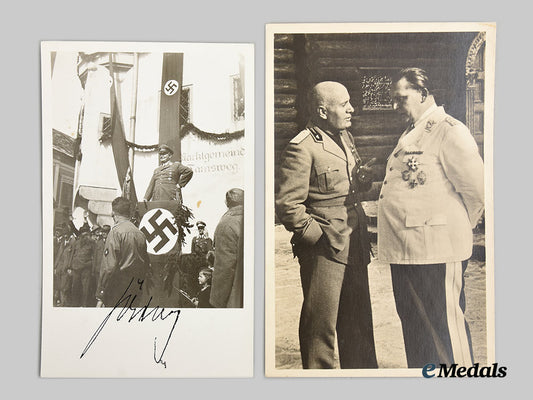 germany,_luftwaffe._a_signed_photo_of_reichsmarschall_hermann_göring,_with_mussolini_postcard_ai1_2037