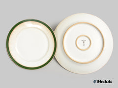 Germany, Wehrmacht. A Pair Of Mess Hall Porcelain Plates, By Epiag