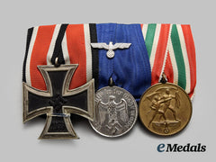 Germany, Wehrmacht. A Medal Bar For Second World War Service