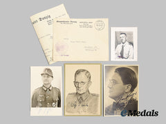 Germany, Wehrmacht. A Mixed Lot Of Signed Photos Of Knight’s Cross Recipients