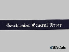 Germany, Luftwaffe. A Mint Geschwader General Wever Em/Nco’s Cuff Title