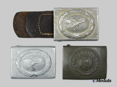 Germany, Wehrmacht. A Lot Of Belt Buckles For Enlisted Personnel And Non-Commissioned Officers