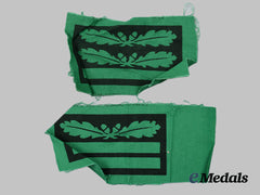 Germany, Wehrmacht. A Pair Of Camouflage Rank Insignia