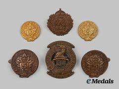 Canada, Cef. A Lot Of Six Badges