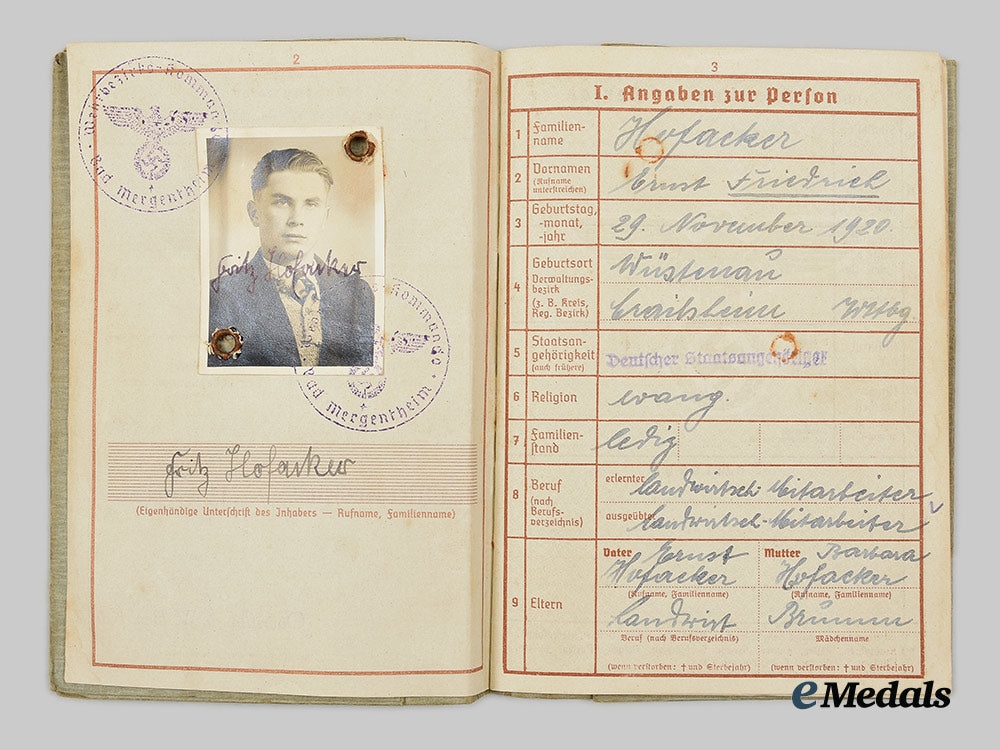 germany,_heer._a_wehrpaß_to_gefreiter_friedrich_hofacker,_eastern_front_kia_ai1_3425_1