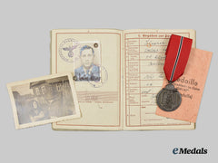 Germany, Heer. An Eastern Front Medal And Wehrpaß To Obergefreiter Walter Scheerer