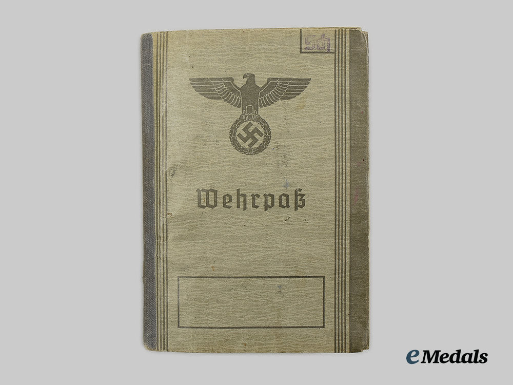 germany,_heer._an_eastern_front_medal_and_wehrpaß_to_obergefreiter_walter_scheerer_ai1_3441