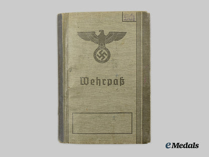 germany,_heer._an_eastern_front_medal_and_wehrpaß_to_obergefreiter_walter_scheerer_ai1_3441