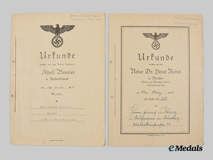 germany,_third_reich._a_mixed_lot_of_paperwork_to_heinrich_and_gustav_kainz,_deschler&_sohn_managers_ai1_3464_1_1_1