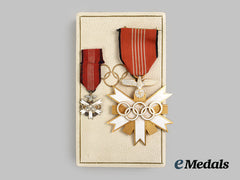 Germany, Third Reich. A German Olympic Decoration, Ii Class With Case And Miniature, To Ernst James Henry Holt, Cmg Cbe