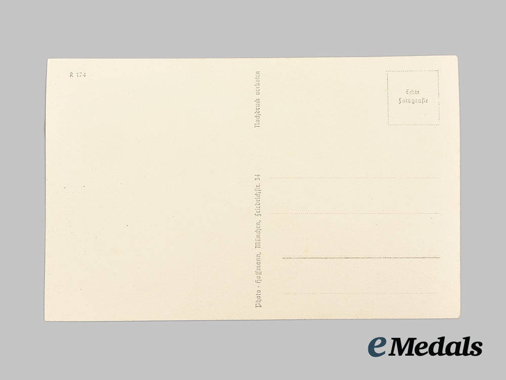 Germany, Ss. A Signed Postcard Of SsSturmbannführer Otto Skorzeny