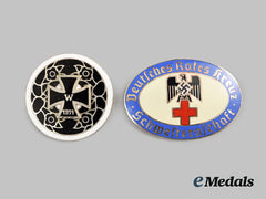Germany, Third Reich. A Pair Of Badges