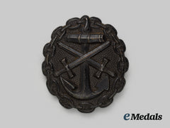 Germany, Imperial. A Naval Wound Badge, Black Grade