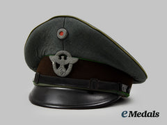 Germany, Ordnungspolizei. A Schutzpolizei Em/Nco’s Visor Cap