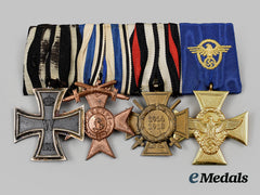 Germany, Imperial. A Medal Bar For First World War And Police Service
