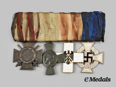 Germany, Imperial. A Medal Bar For First World War And Civil Service