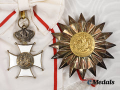 Monaco, Principality. An Order Of The Grimaldi, Grand Cross Set