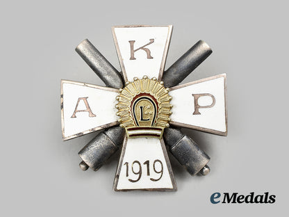 latvia,_republic._a_kurzemes_artilērijas_pulks(_kurzeme_artillery_regiment)_badge,_h.w.slasenapf,_c.1919_ai1_5659