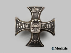 Latvia, Republic. A Silver Cavalryman Badge, Numbered