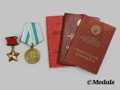 Russia, Soviet Union. Two Awards And Three Booklets