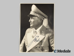 Germany, Luftwaffe. A Signed Reichsmarschall Hermann Göring Postcard