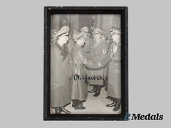 Germany, Third Reich. A Signed & Framed Photo Of Reichsminister Joseph Goebbels