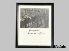 Germany, Third Reich. A Signed & Framed Photo Of Gauleiter Paul Giesler