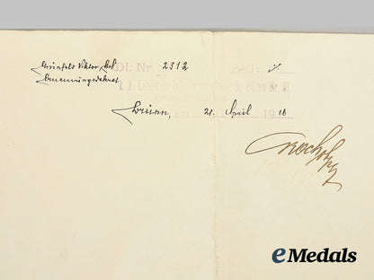 austria-_hungary,_empire._a1915_promotion_document_to_dr._viktor_grünfeld_ai1_6311