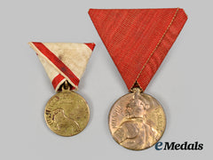 Serbia, Kingdom. Two Medals & Awards