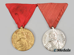 Serbia, Kingdom. Two Bravery Medals