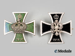 Germany, Imperial.a Pair Of First World War Patriotic Badges