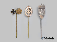 Germany, Third Reich. A Lot Of Stick Pin Miniature Awards