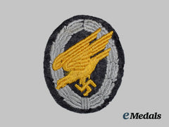 Germany, Luftwaffe. A Fallschirmjäger Badge, Cloth Version