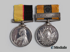 United Kingdom. A Sudan Medal Pair To Pte. H. Flowers