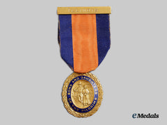 United States. A Sons And Daughters Of The Pilgrims Gold Medal, For Harriet Vaughn Rigdon