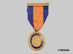 United States. A Sons And Daughters Of The Pilgrims Gold Medal To Harriet Vaughn Rigdon