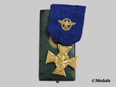 Germany, Ordnungspolizei. A Long Service Award, I Class For 25 Years, With Case