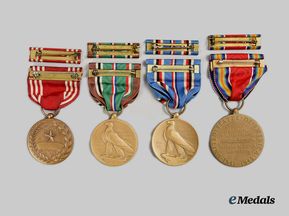 united_states._a_mixed_lot_of_four_american_world_war_two_medals_ai1_8027